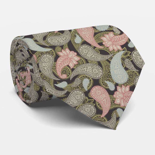 Paisley Pattern  Tie (Rolled)