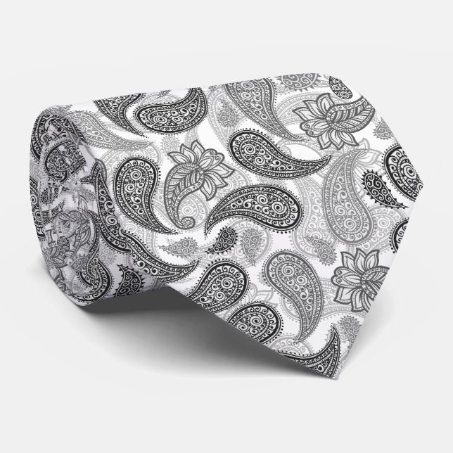 Paisley Pattern  Tie (Rolled)