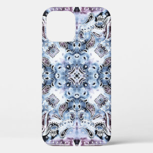 Paisley pattern: watercolor, hand-drawn shawl desi iPhone 12 case