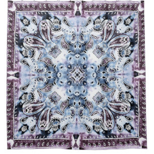Paisley pattern: watercolor, hand-drawn shawl desi shower curtain
