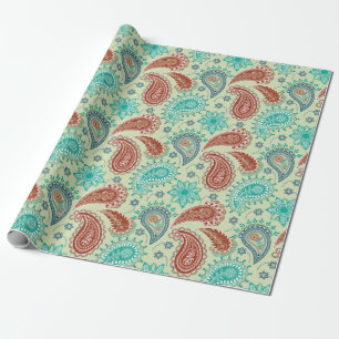 Paisley pattern wrapping paper