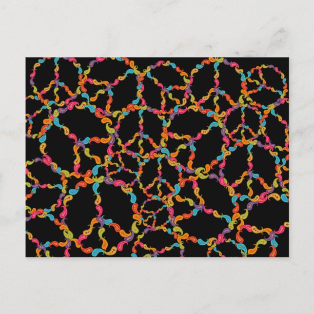 Paisley Peace Postcard (Front)