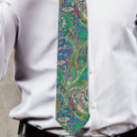 Paisley Peacock Colours Wedding Tie<br><div class="desc">Colourful with mostly Green and Gold with a touch of Pink Raspberry and Blue Vintage Paisley Peacock Colours Wedding Design. Vintage Inspired Paisley Peacock Victorian Feather Aesthetic Chinoiserie Mehndi Indian Paisley Peacock Wedding Invitations. Also perfect for the Art deco Art Nouveau Roaring 20s Great Gatsby Wedding Themes. #GrandMillennial Chinoiserie Feathery...</div>