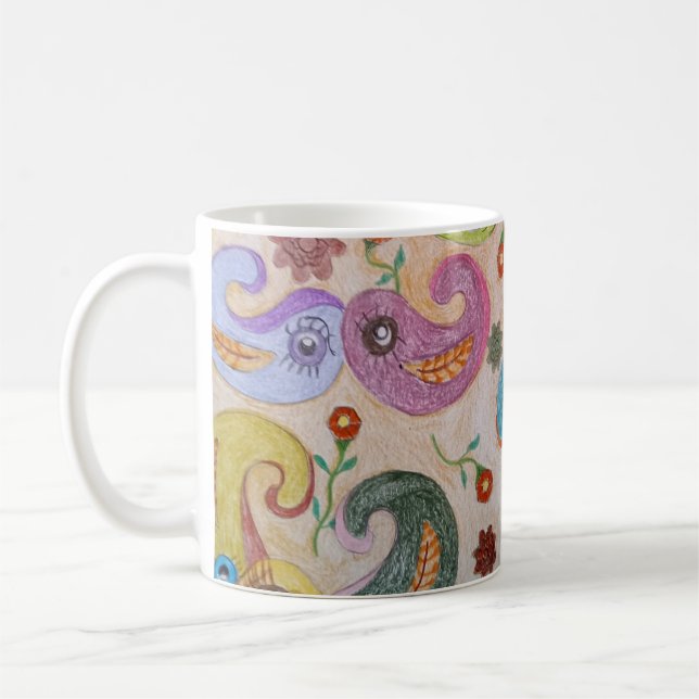 Paisley People Mug (Left)