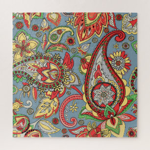 Paisley Perfection: Oriental Vintage Pattern Jigsaw Puzzle