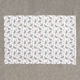 Paisley Pink Flowers Dots Pattern Green Purple Pillowcase