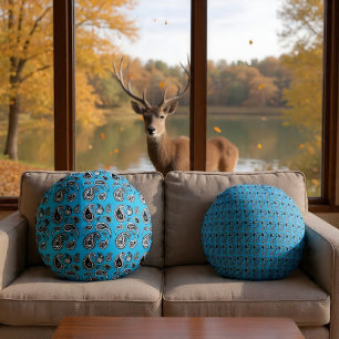 Paisley Playa Round Cushion