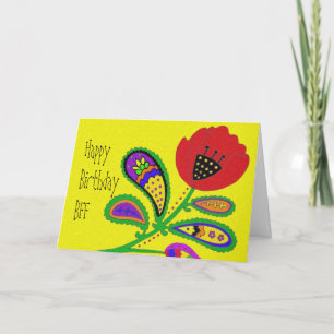 Paisley Poppy Card