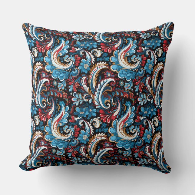 Paisley Print Cushion (Front)