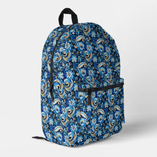 Paisley printed backpack