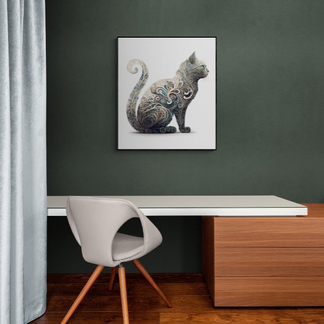 Paisley Profile Cat Poster (Creator Uploaded)