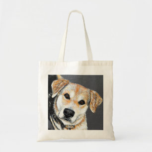 Paisley Pup Painting Tote Bag
