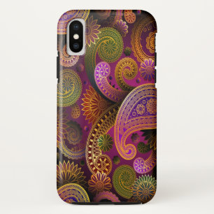 Paisley Purple iPhone XS Case
