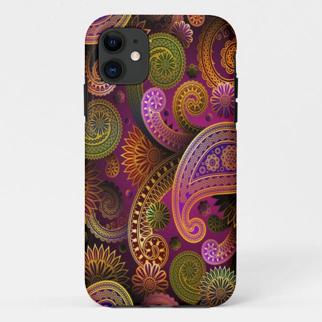 Paisley Purple Case-Mate iPhone Case (Back)
