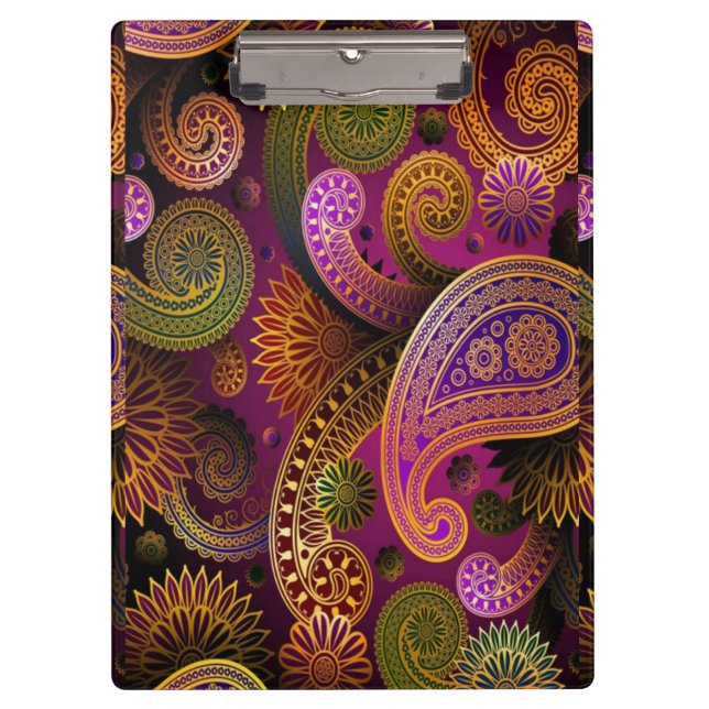 Paisley Purple Clipboard (Front)