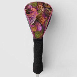 Paisley Purple Golf Head Cover