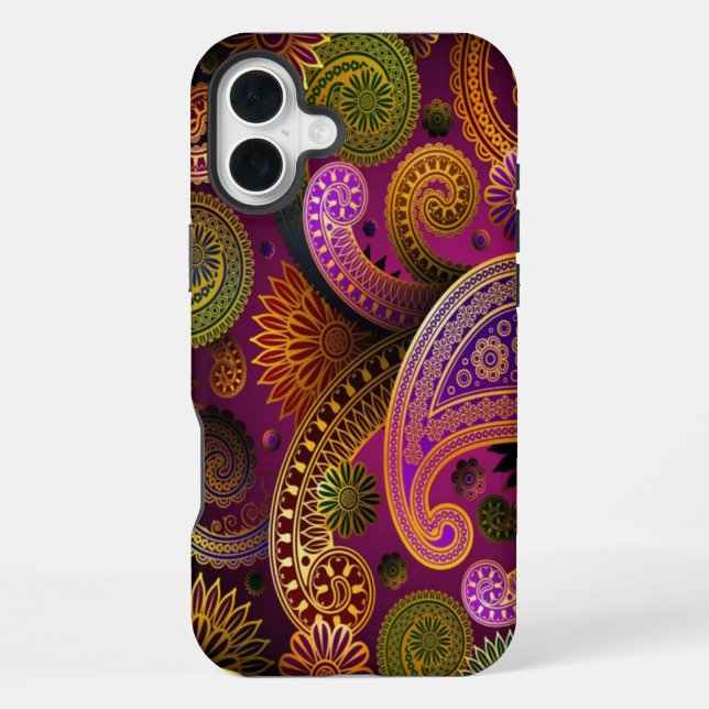 Paisley Purple iPhone Case (Back)
