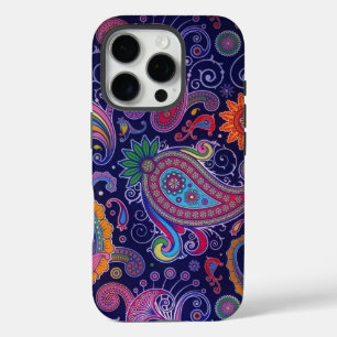 Paisley Purple Pink iPhone 16 Pro Case