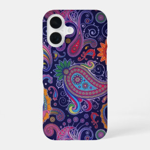 Paisley Purple Pink iPhone 16 Case