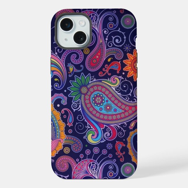 Paisley Purple pink iPhone Case (Back)