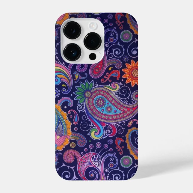 Paisley Purple pink iPhone Case (Back)