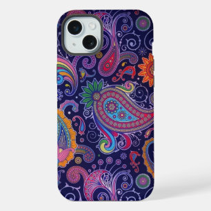Paisley Purple pink iPhone 15 Plus Case