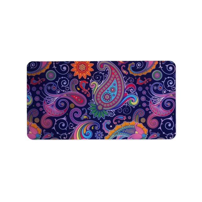 Paisley Purple pink Label (Front)