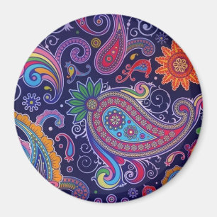 Paisley Purple pink Magnet
