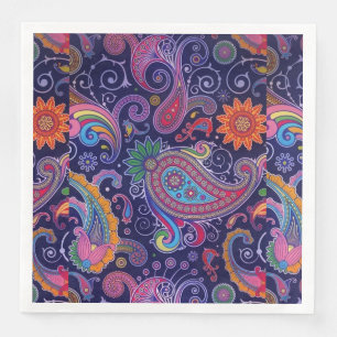 Paisley Purple pink Napkin