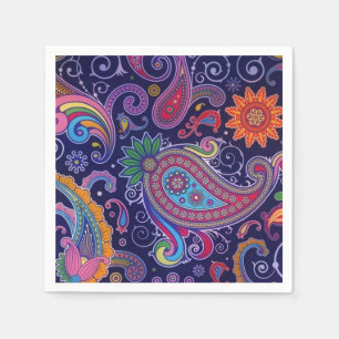 Paisley Purple pink Napkin