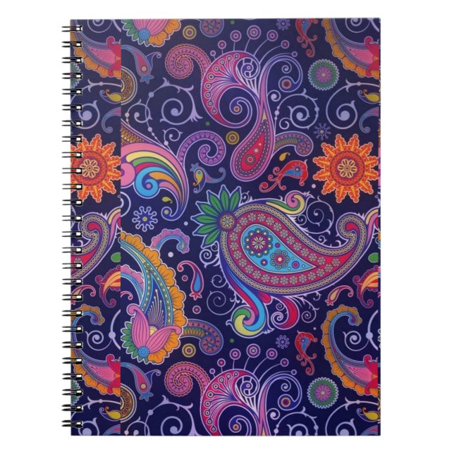 Paisley Purple pink Notebook (Front)