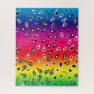 Paisley Rainbow Jigsaw Puzzle