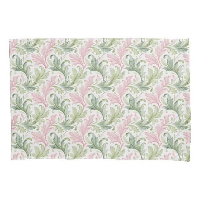 Paisley Reversible Pattern Cottage Style Pillowcase (Front)