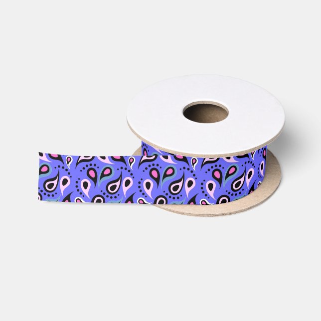 Paisley Satin Ribbon (Spool)