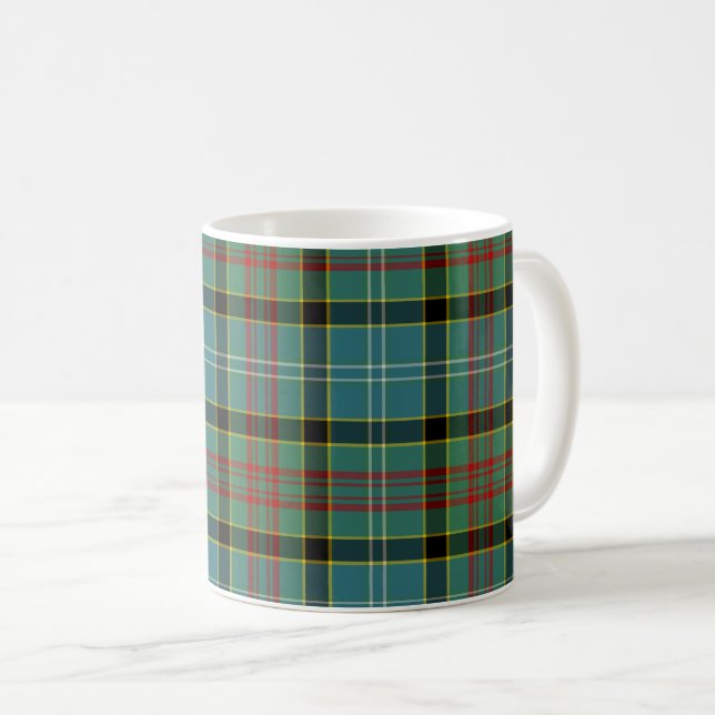 Paisley Scotland District Tartan Coffee Mug (Front Right)
