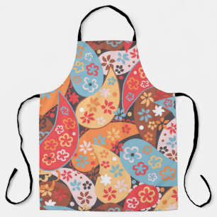 Paisley seamless pattern, colourful vintage hand d apron