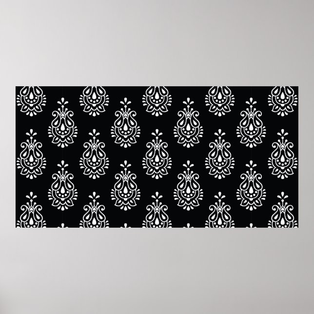 paisley seamless pattern poster (Front)
