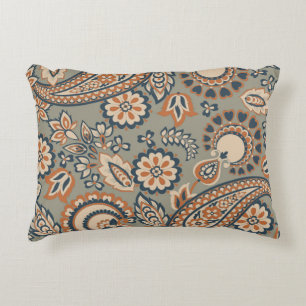 Paisley seamless vintage pattern. Vintage backgrou Decorative Cushion
