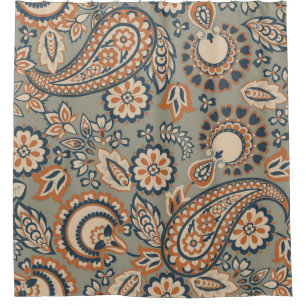 Paisley seamless vintage pattern. Vintage backgrou Shower Curtain