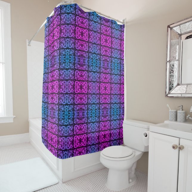 Paisley showercurtain shower curtain (In Situ)
