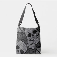 Paisley Skull Black