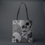 Paisley Skull Black Tote Bag<br><div class="desc">Vintage Retro Paisley Skull Graphic Print Designer Unisex Tote Bag Crossbody Bag for both men and women. Unique gift!</div>