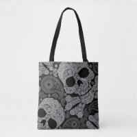 Paisley Skull Black
