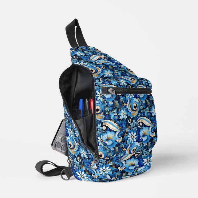 Paisley  sling bag (Open)