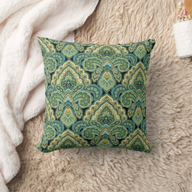 Paisley Society Throw Pillow (Blanket)