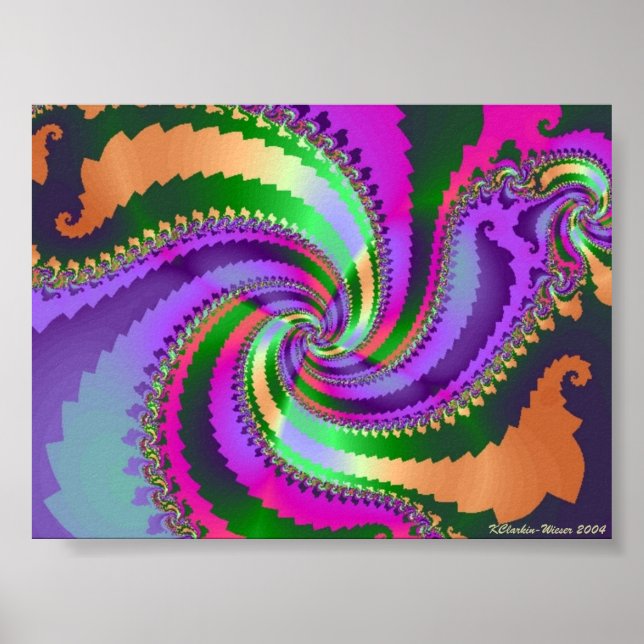Paisley Spiral Poster (Front)