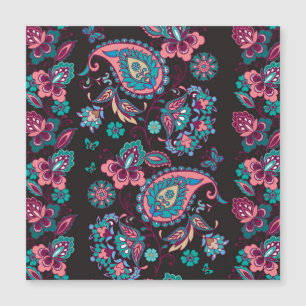 Paisley Stripe: Black Decorative Seamless