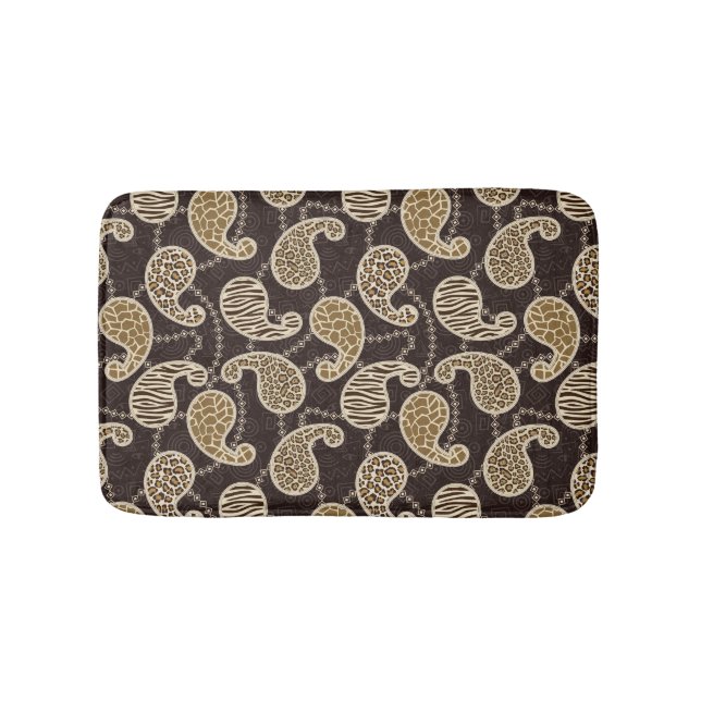 Paisley style background bath mat (Front)