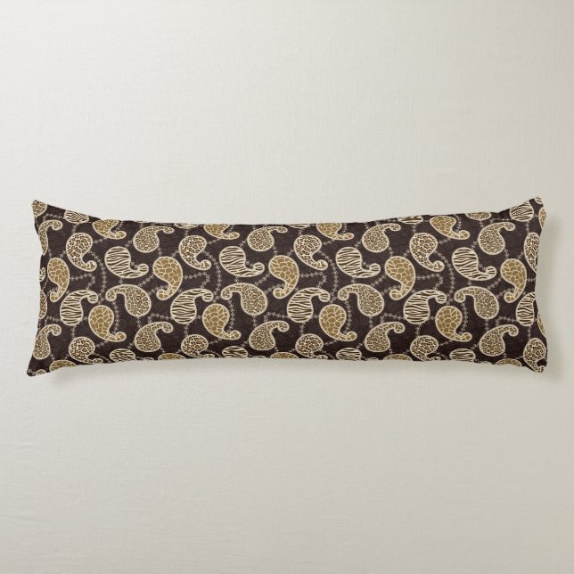 Paisley style background body cushion (Front)