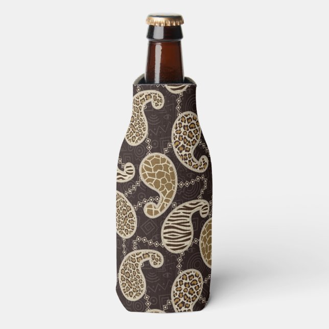 Paisley style background bottle cooler (Bottle Front)